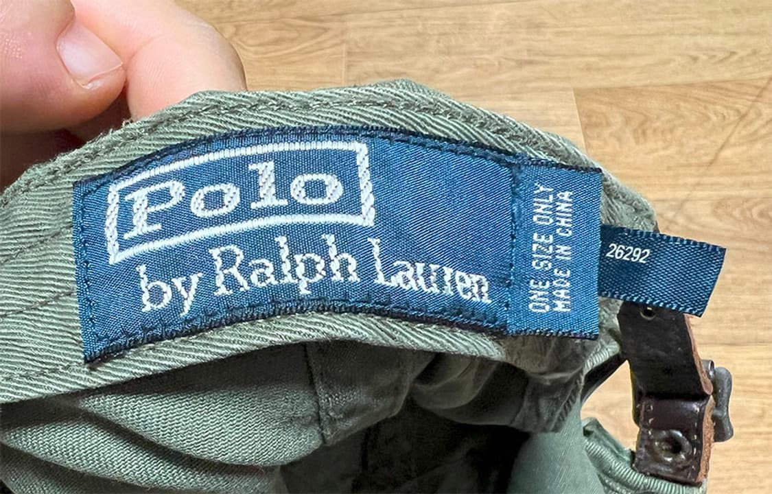 POLO 폴로 캐주얼 모자 볼캡 카키 정품 상태좋음 프리 상품이미지5