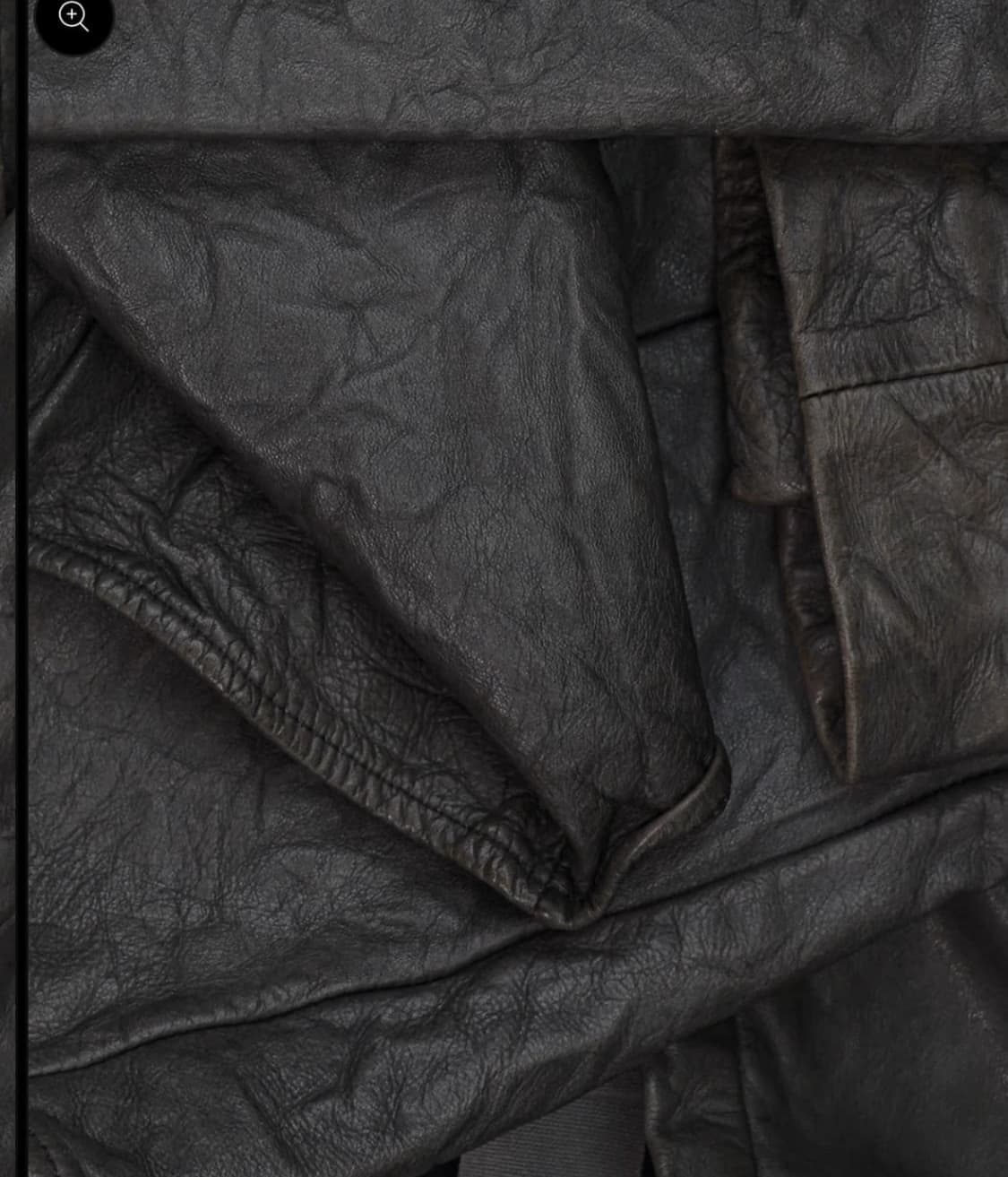 Carpe Diem Wrinked Leather Shirt 상품이미지6