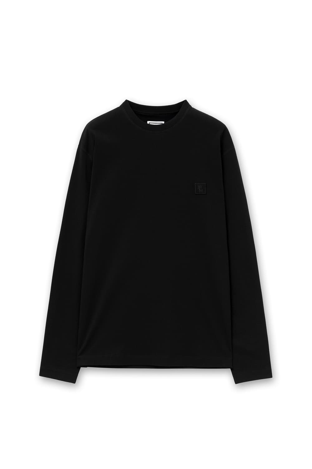 우영미 블랙 백로고 롱슬리브 티셔츠 상품이미지2