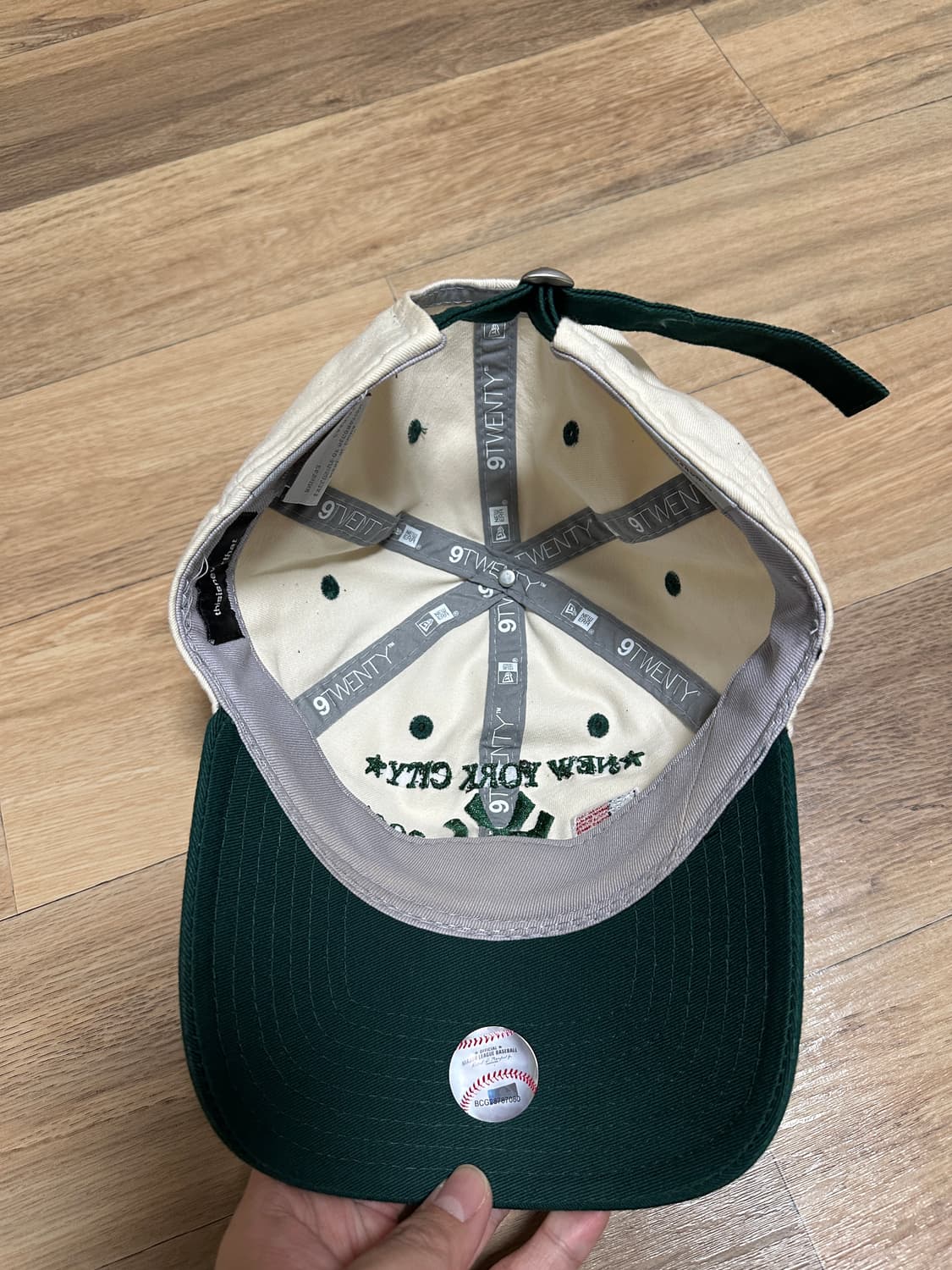 뉴에라 x 디스이즈네버댓 볼캡 그린 구버전 9twenty 상품이미지2