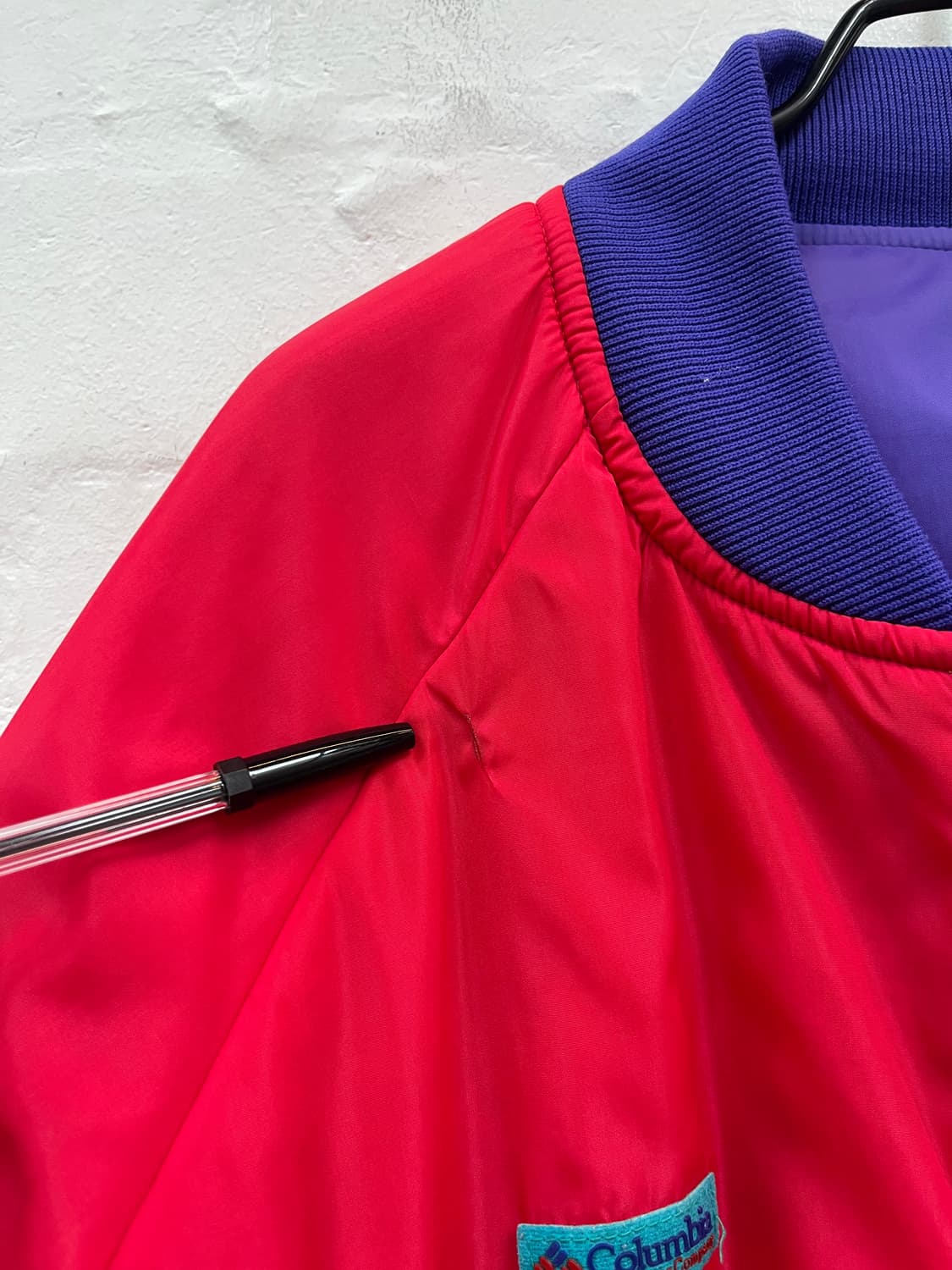 Columbia 90s 리버서블 패딩 봄버 재킷 XL 상품이미지8