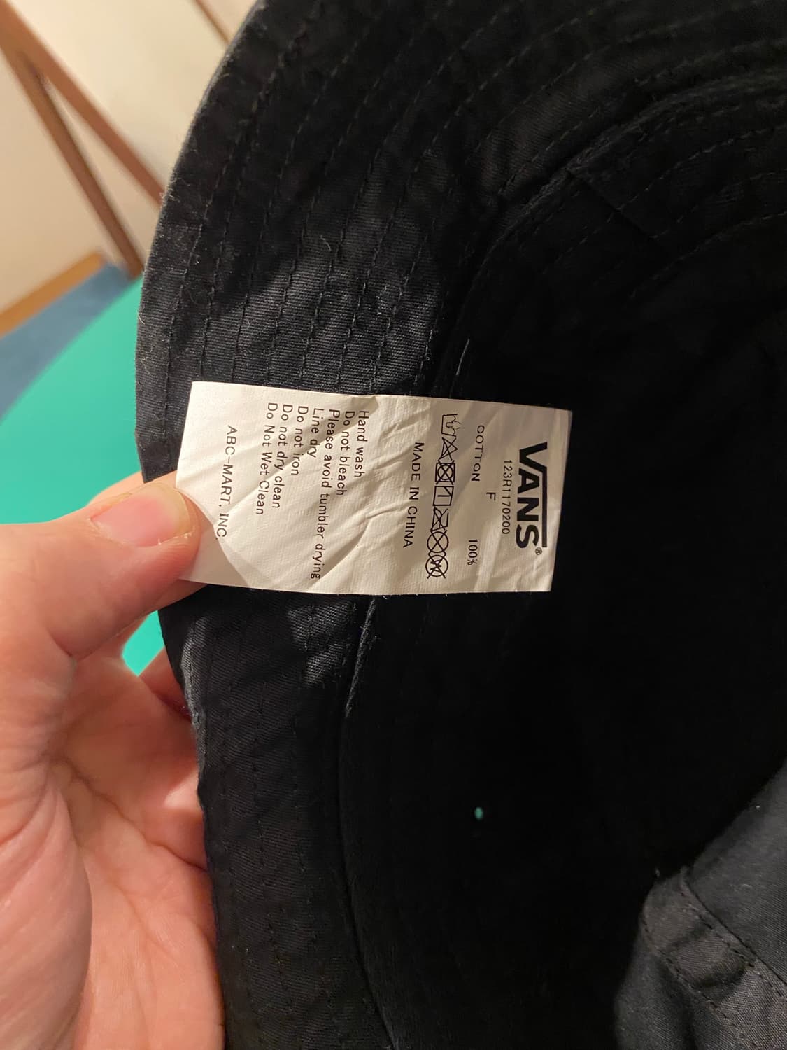 반스 검정색 버킷햇 상품이미지4