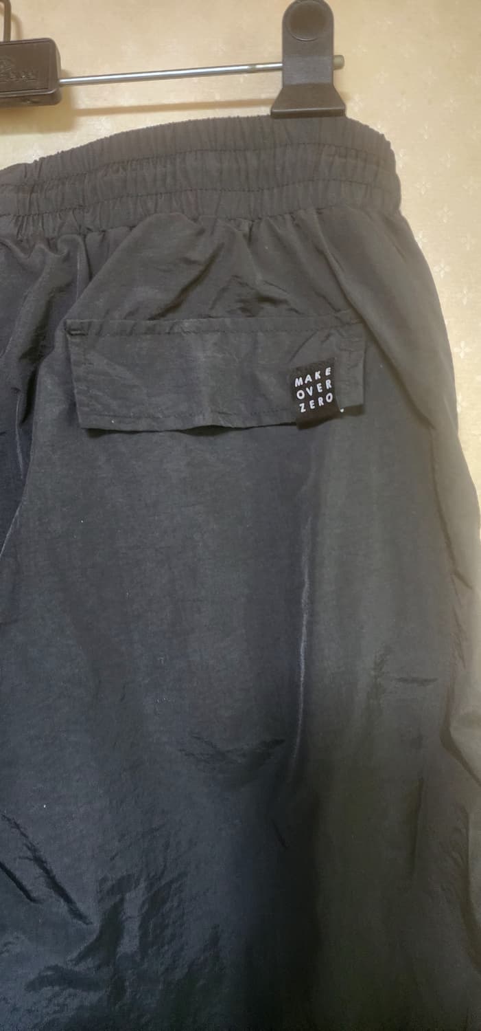 남성 스트링 나일론 트랙팬츠 블랙36 새급 상품이미지4