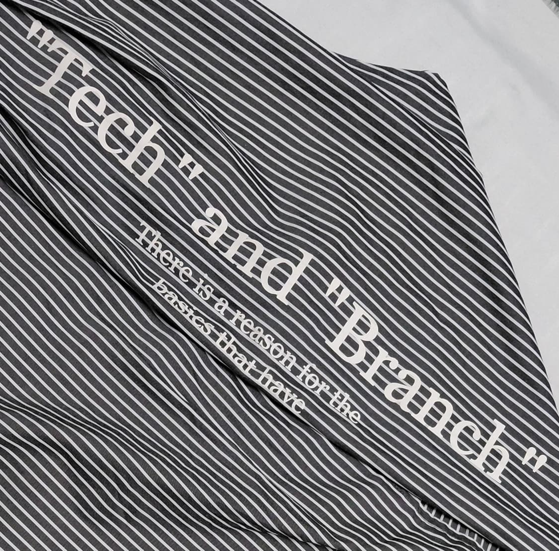 [L] 브라우니 빈티지 스트라이프 타이포그래피 오버핏 셔츠 상품이미지10