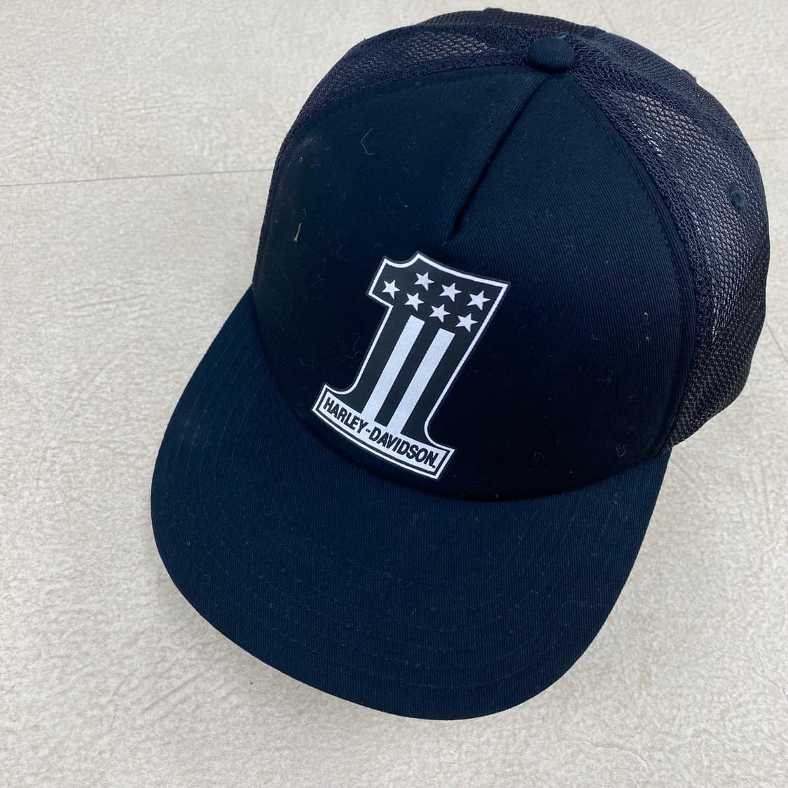 할리데이비슨 빅로고 블랙 매쉬 트러커 캡 상품이미지2