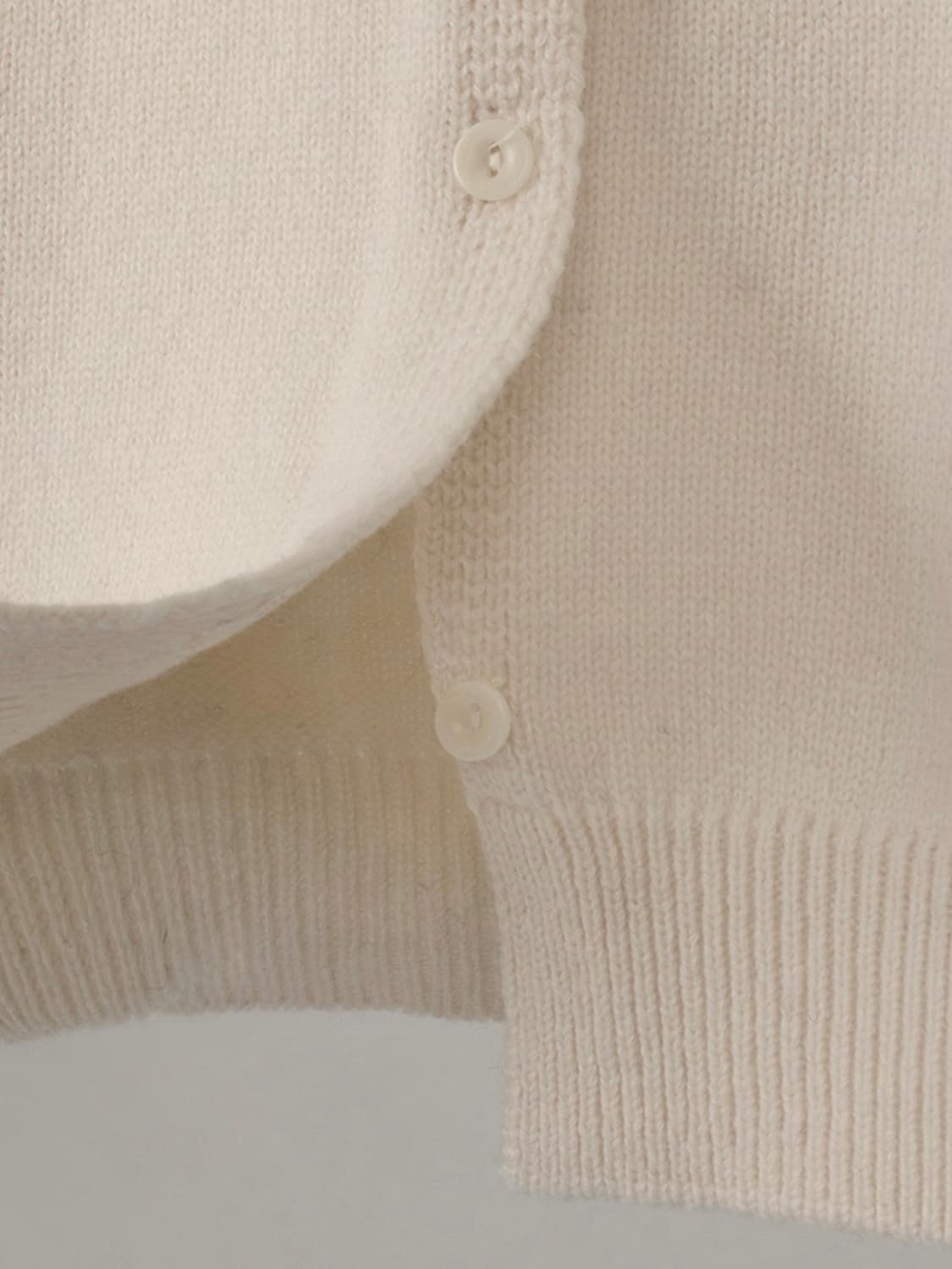 오버듀플레어 울 가디건 크림 상품이미지5