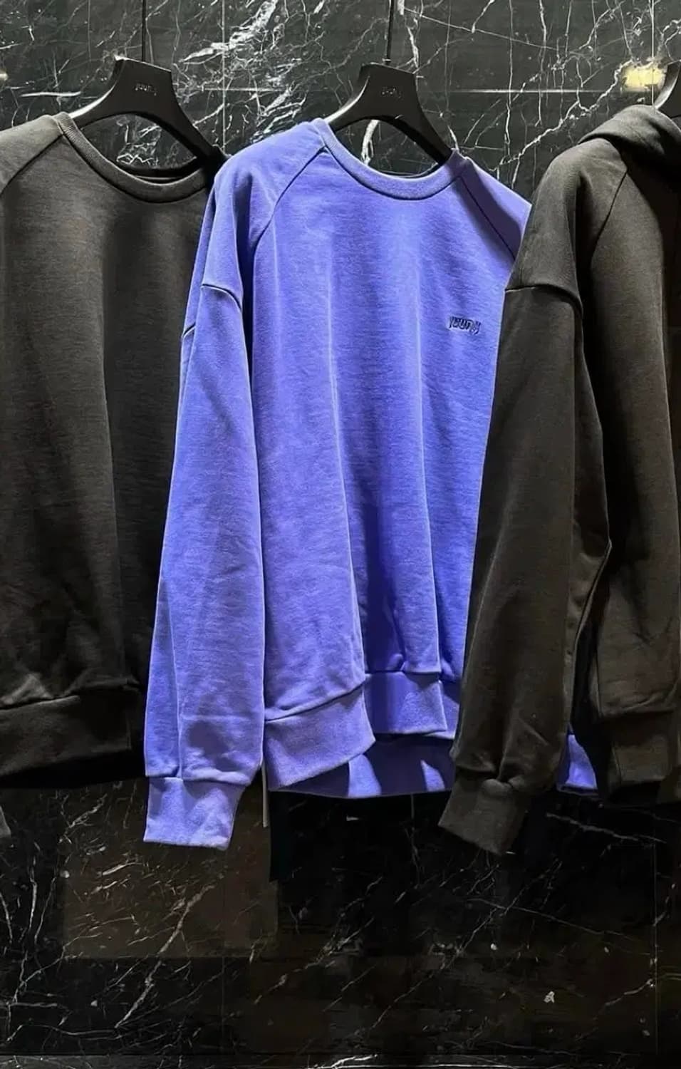 JUUN.J 준지 퍼플 엠브로이더리 맨투맨 상품이미지5