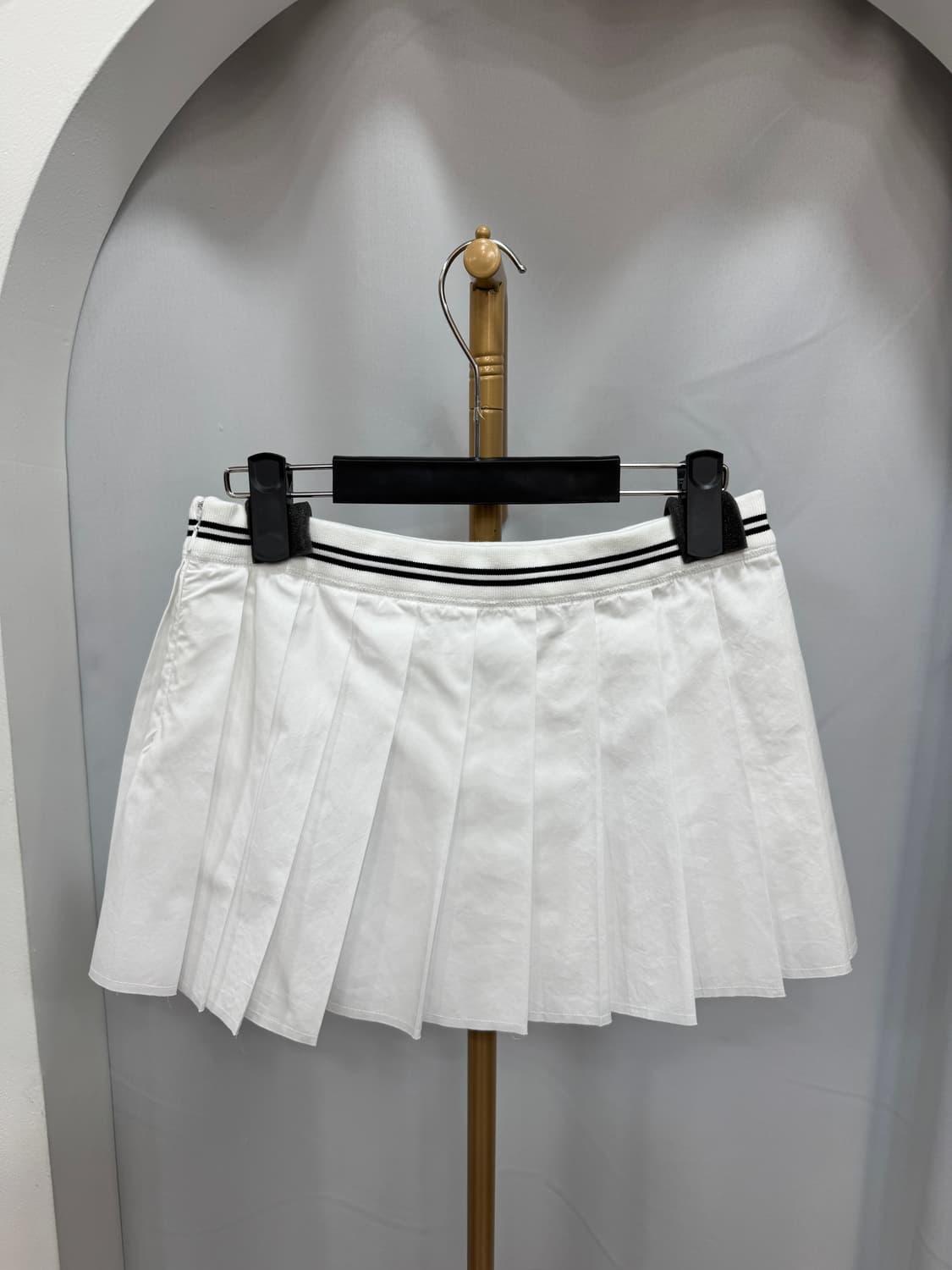 미우미우 포플린 플리츠 스커트 36사이즈 상품이미지2