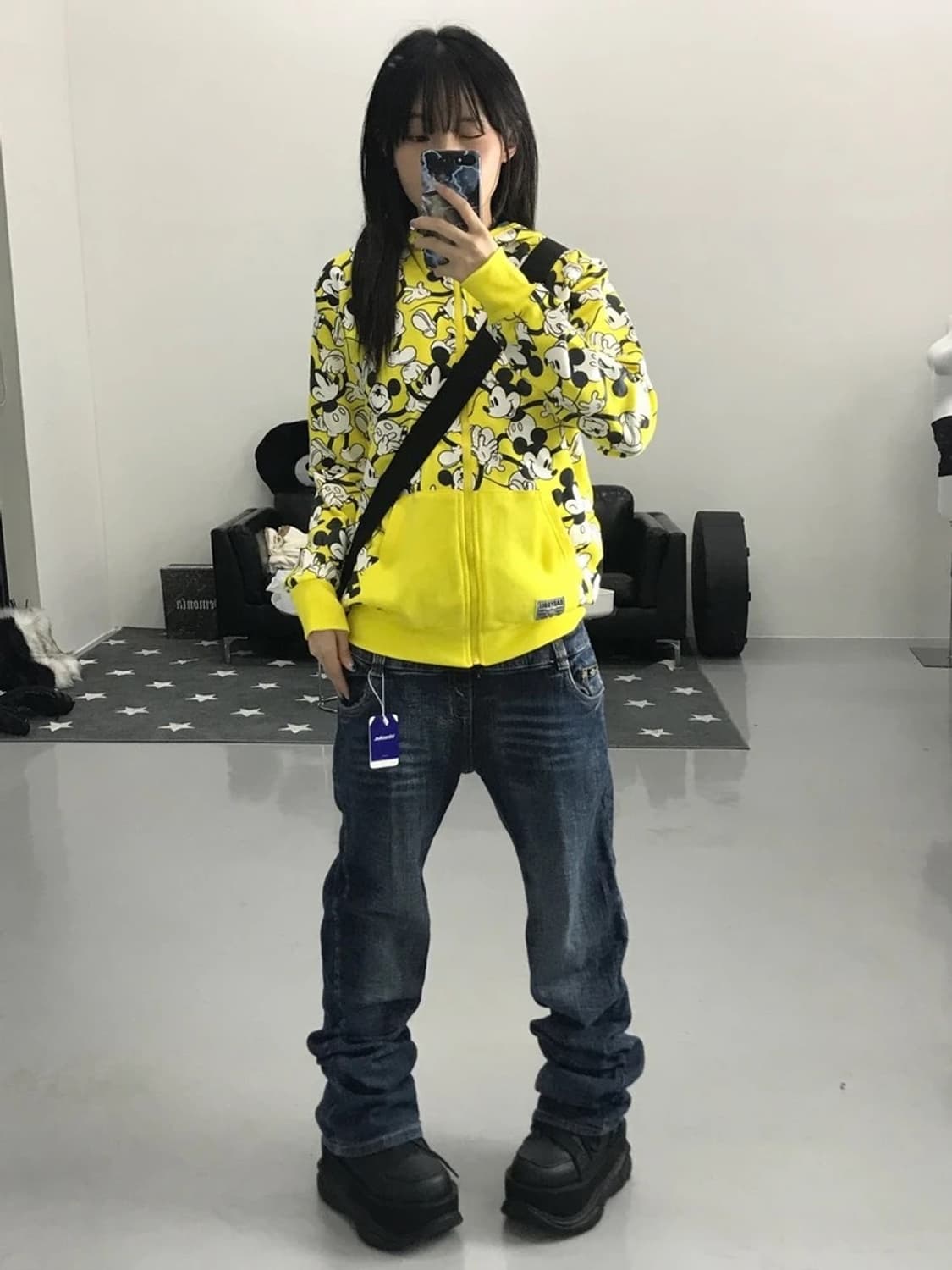 베이비돌 미키마우스 블루 후드집업 상품이미지1