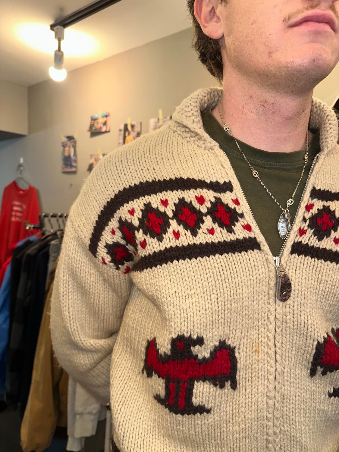 90’s American Cowichan thunder bird JK 상품이미지5