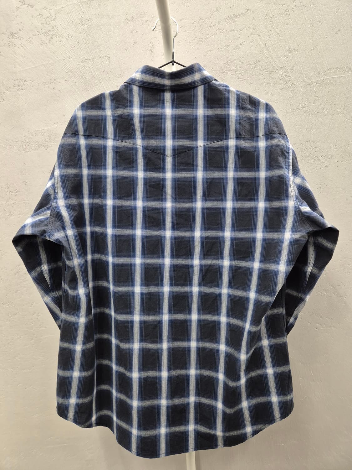 Tonywack 네이비 체크 셔츠 M 상품이미지3