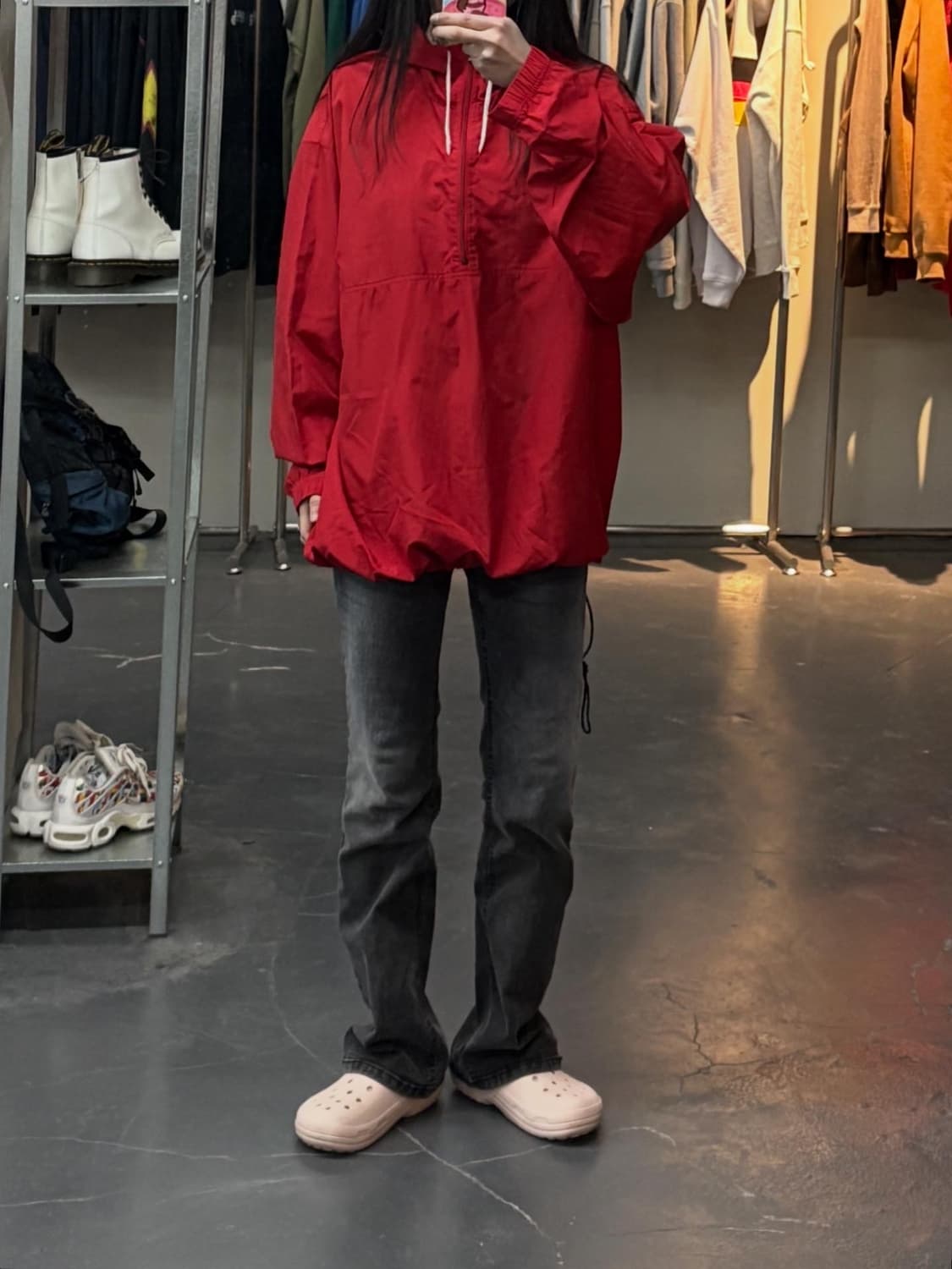 나이키 90s 올드스쿨 레드 아노락 바람막이 A3136 상품이미지1