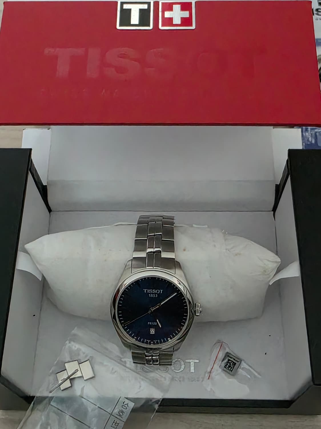 티쏘 (TISSOT) PR100 청판 쿼츠시계 (풀박스 새제품급) 상품이미지3