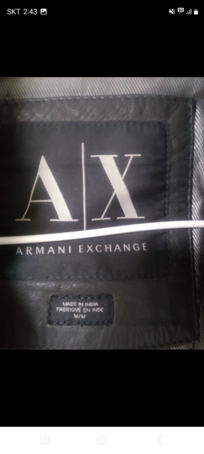 알마니 익스체인지 가죽자켓 상품이미지3