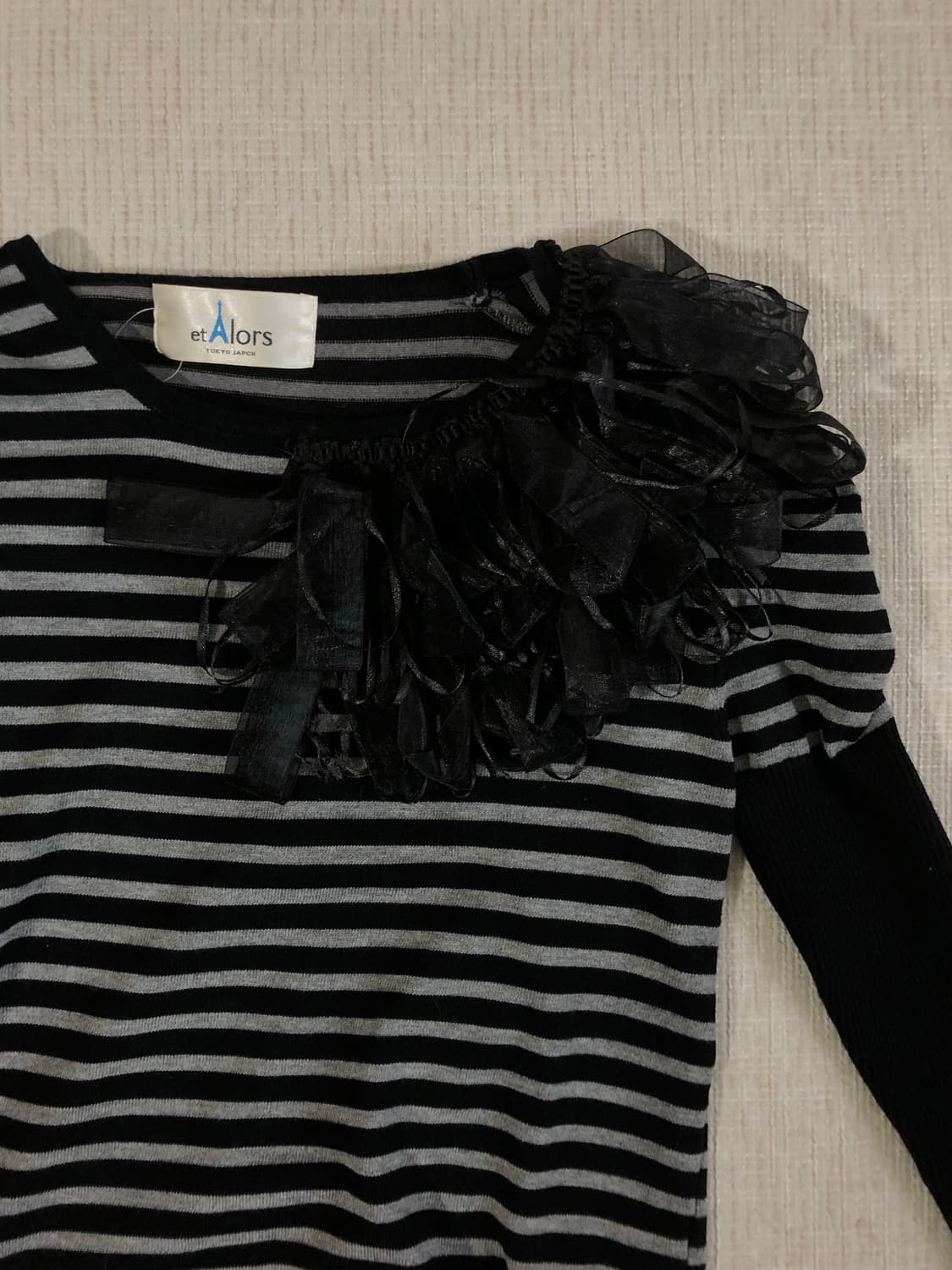et lors Striped Puff Knit 상품이미지2