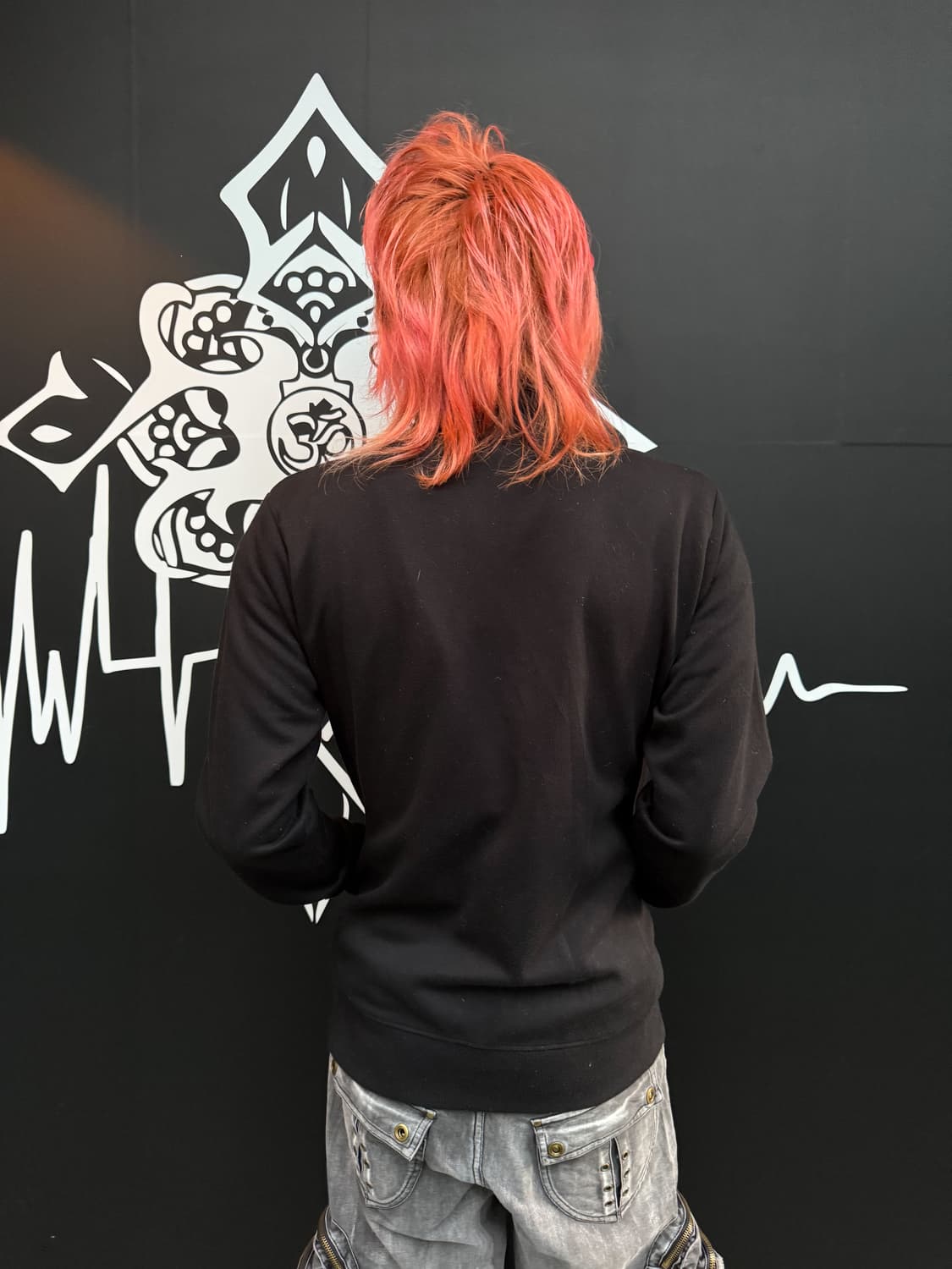Black high-neck 2-strap zip-up jacket 상품이미지4