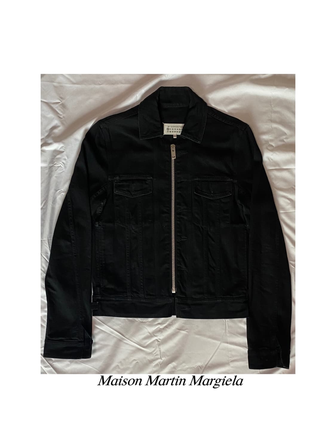 마틴 마르지엘라 백스티치 블랙 데님 자켓 흑청 트러커 블루종 아카이브 상품이미지1
