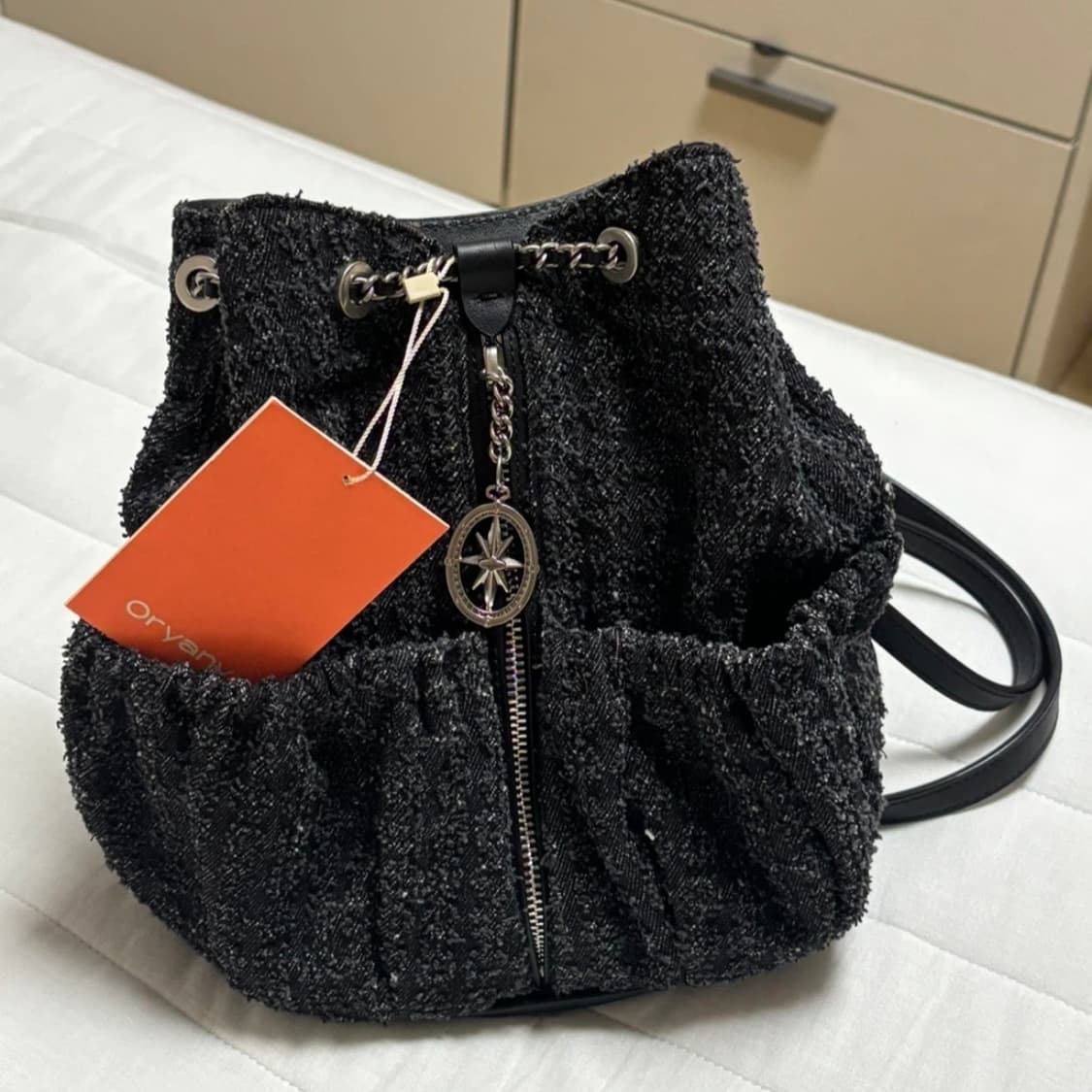 새상품) 오야니 26SS 신상 데님 트위드 백팩 상품이미지9