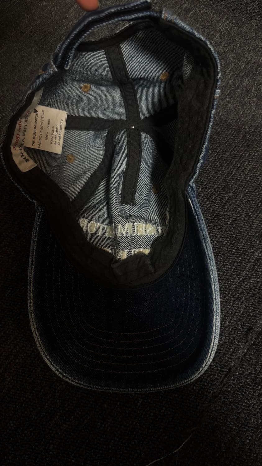 더뮤지엄비지터 데님 워싱 볼캡 상품이미지5