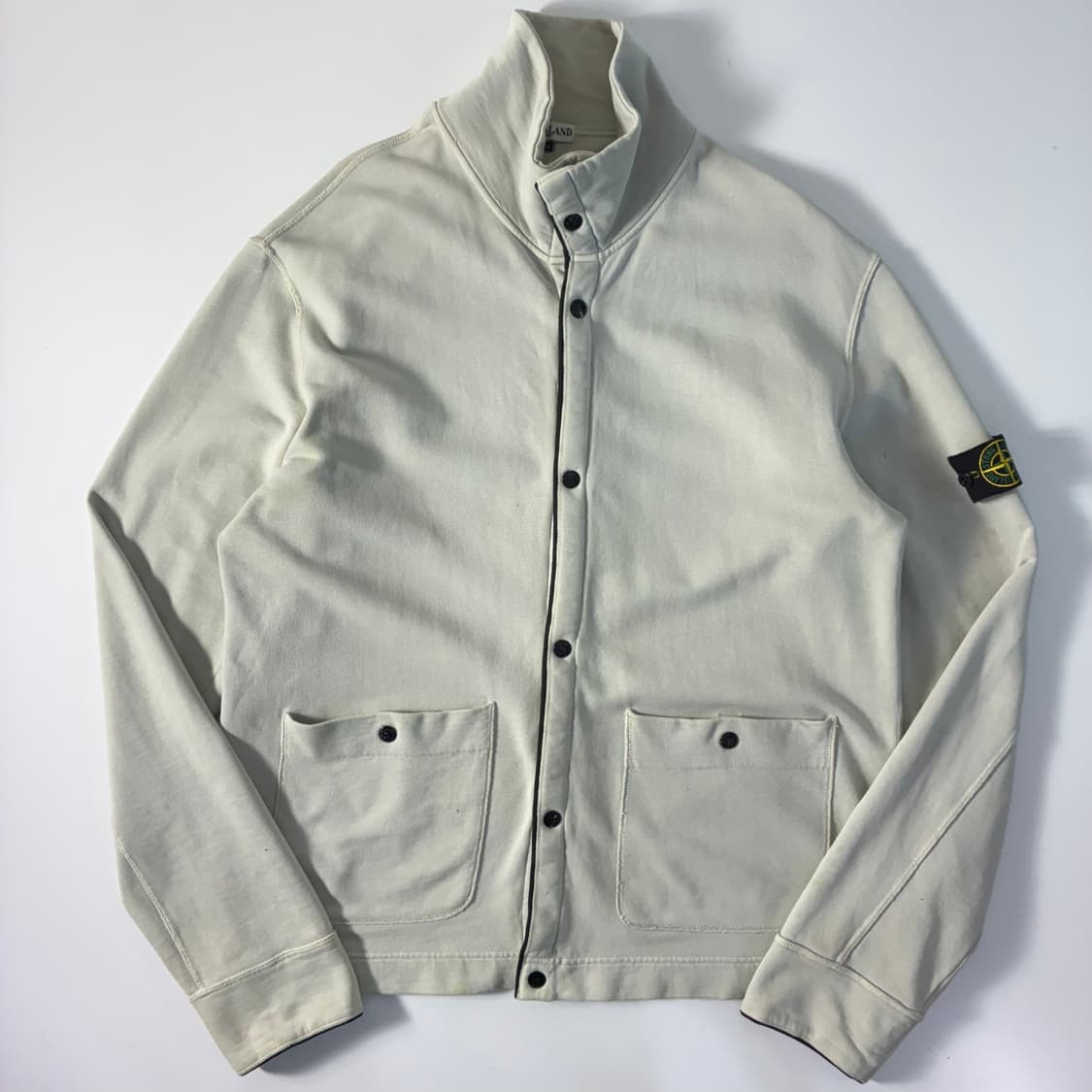 Stone island 스톤아일랜드 90‘s 스웻 아이언 버클 가디건 상품이미지1