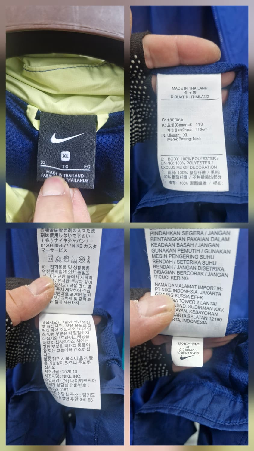 105-110XXL 나이키 FC 바르셀로나 AWF 바람막이 자켓. 상품이미지10