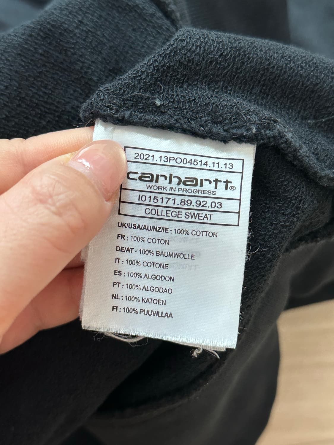 칼하트 COLLEGE 맨투맨 M 상품이미지3