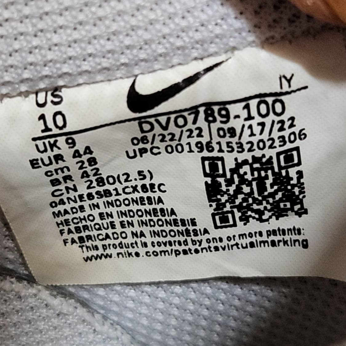 나이키 에어포스 280 타탄 플레이드 화이트 상품이미지7