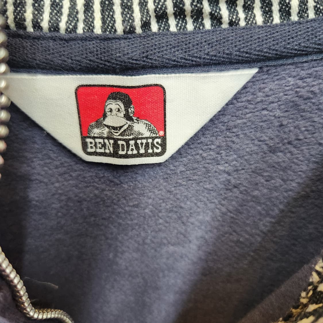 벤데이비스 백로고 풀집업빈티지 투웨이 후드집업 M 상품이미지4