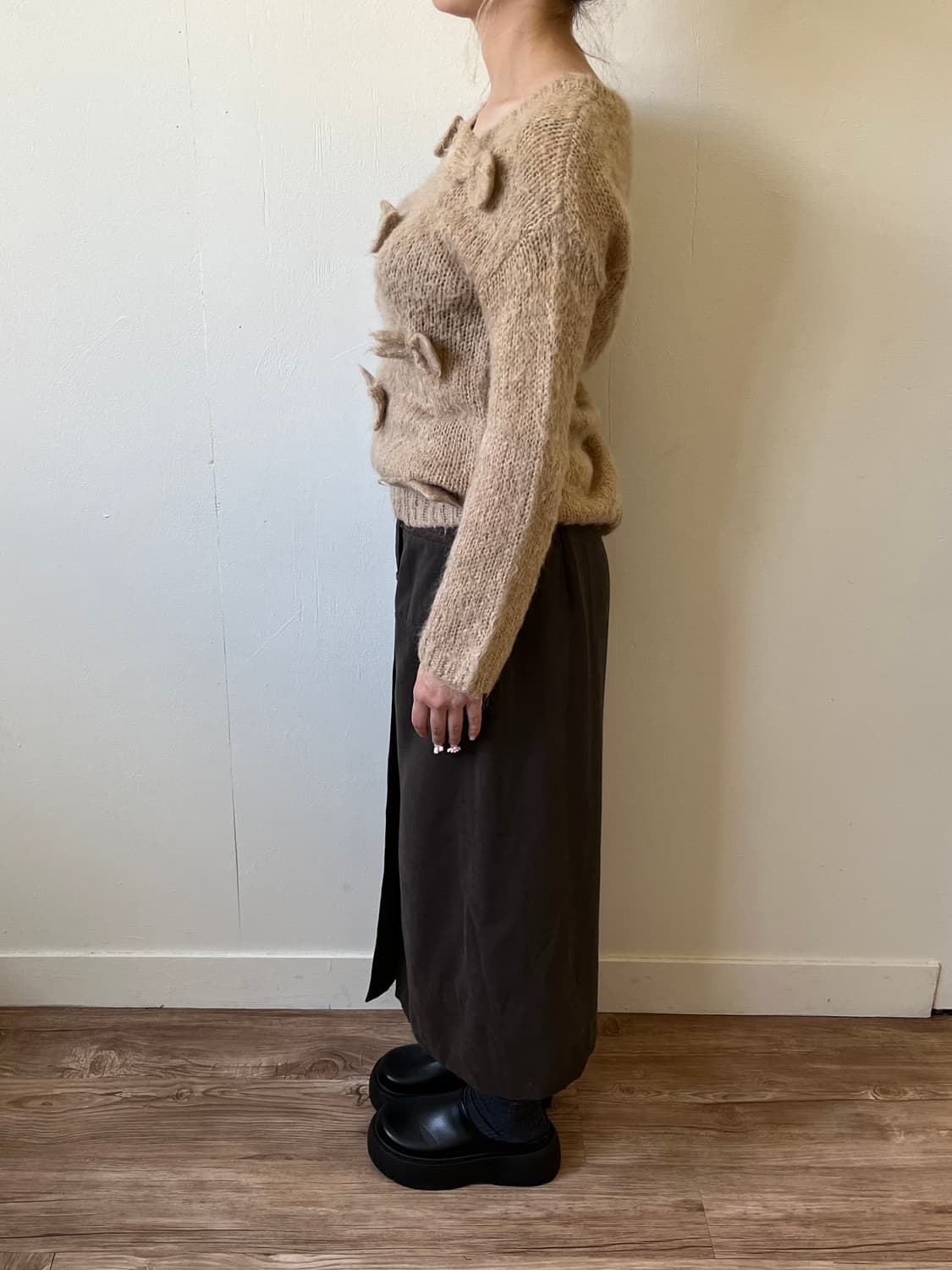 BINC VISIERE 다크 브라운 포켓 스커트 상품이미지7