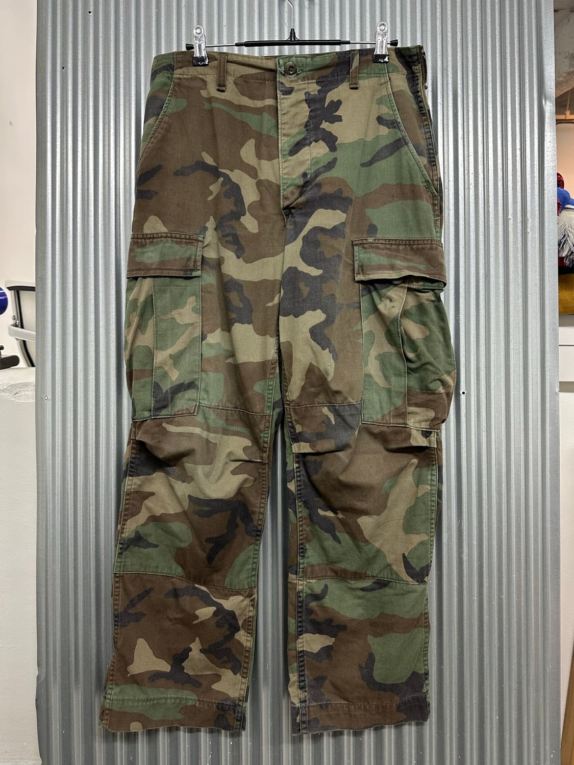 (s레귤러 )90s U.S.ARMY 미군 우드랜드 BDU 카고팬츠 상품이미지1