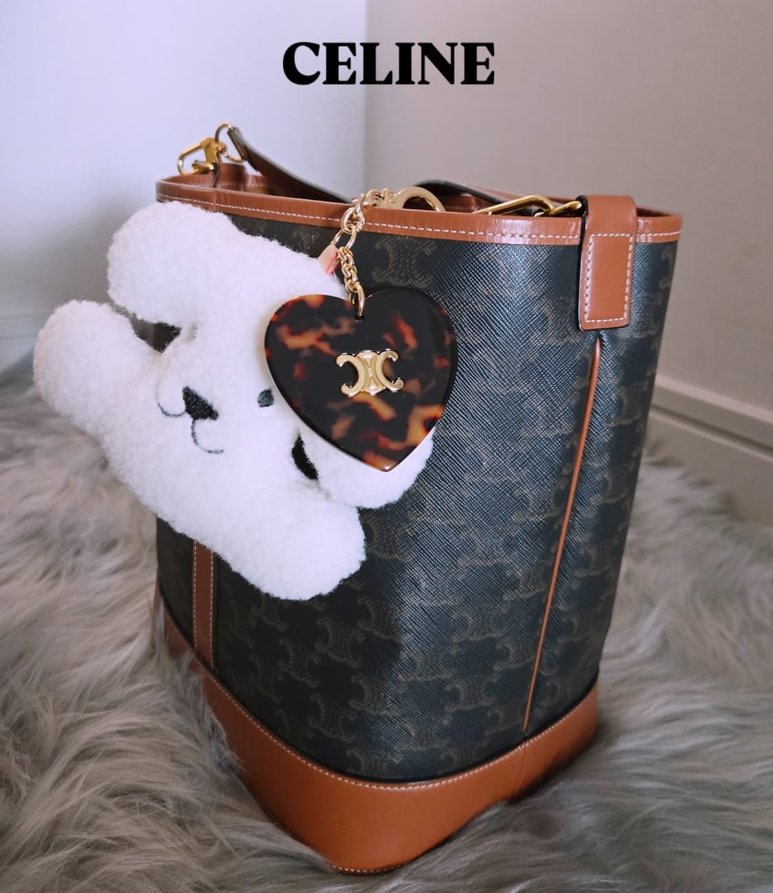 셀린느 트리옹프 버킷백 미디움 상품이미지6