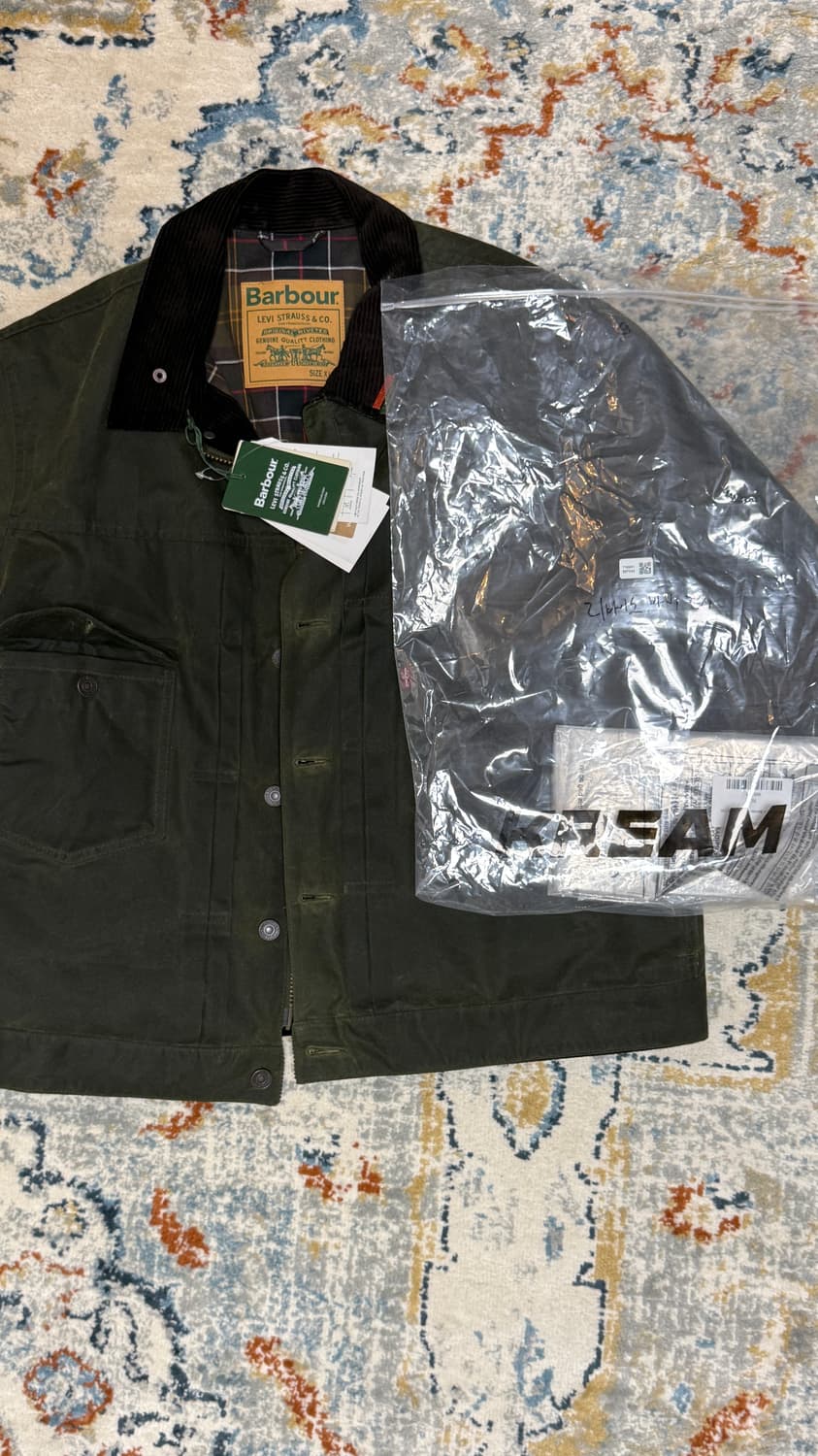 리바이스x바버 왁스드 데님 자켓xl 상품이미지1