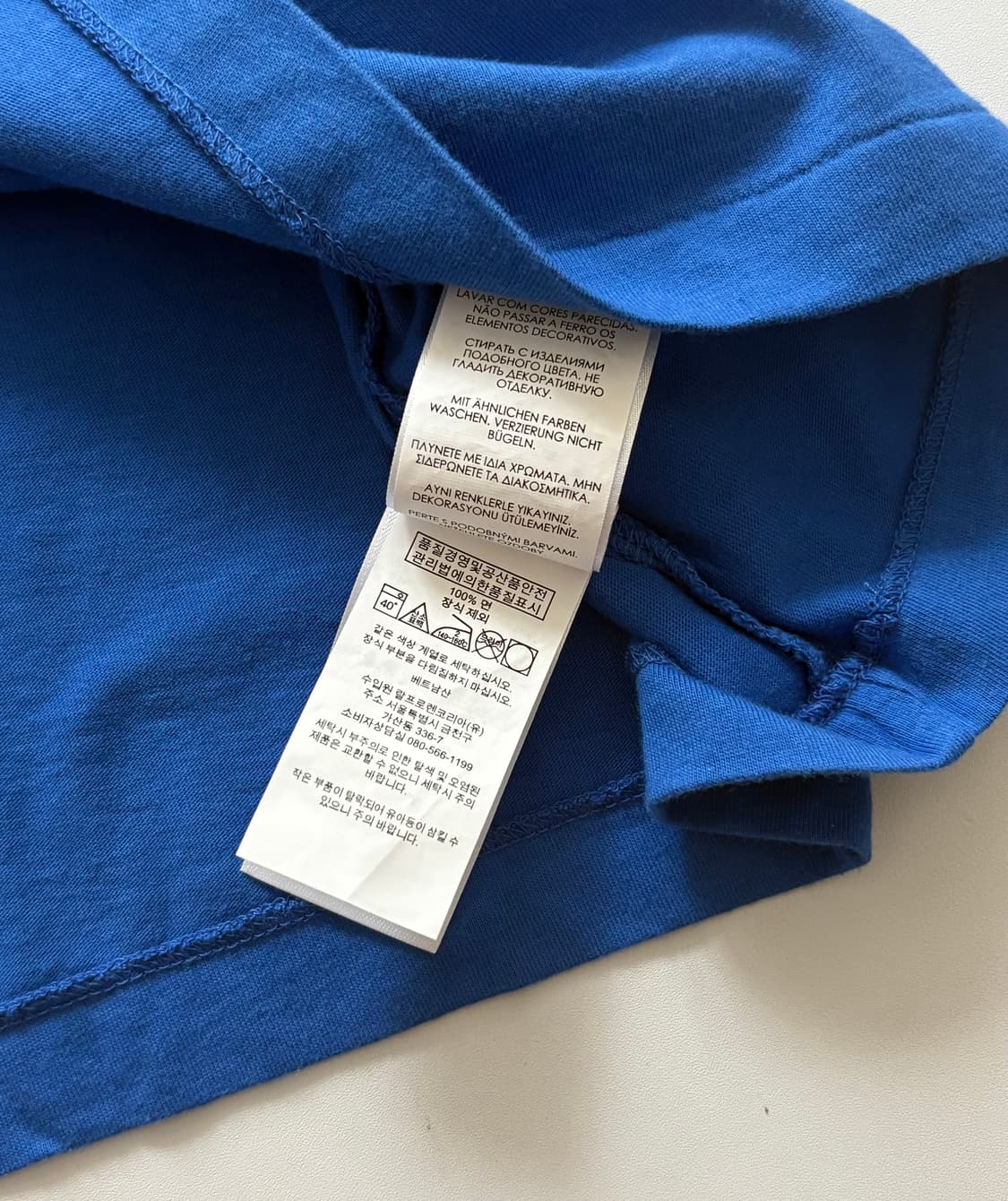 [새상품] Polo 폴로랄프로렌 포켓 블루 반팔티 상품이미지5