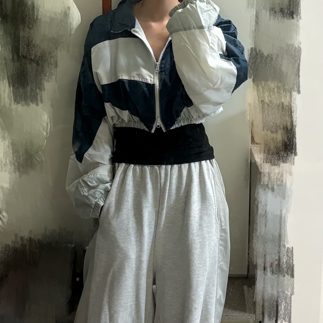 나이키 크롭 바람막이 상품이미지3