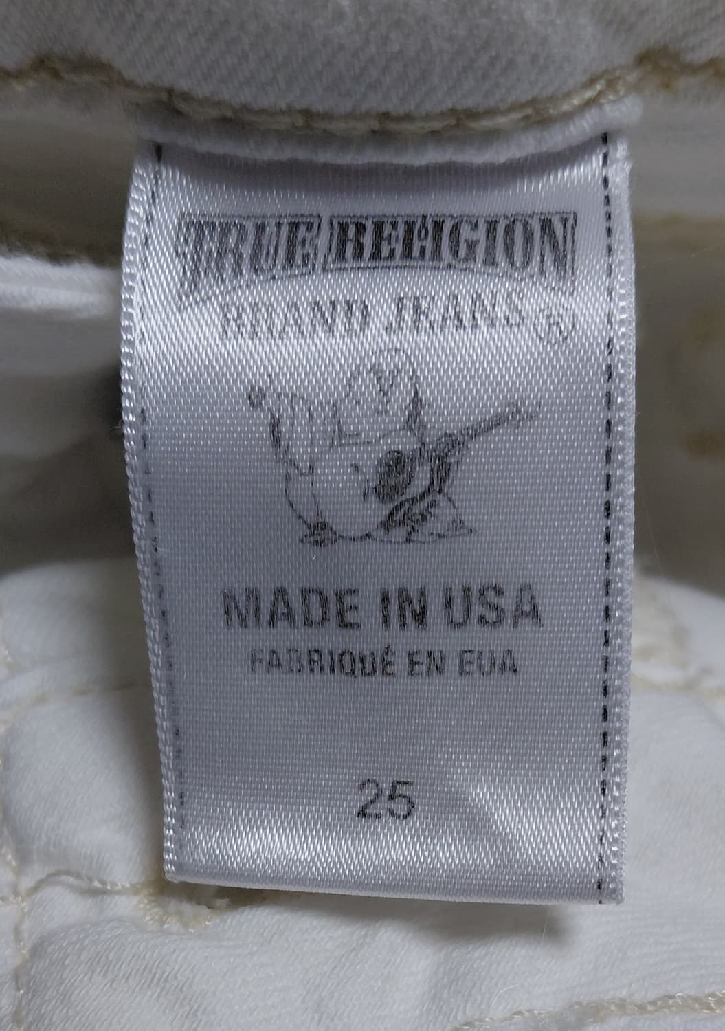 [정품/새상품급] 트루릴리전 휩스티치 화이트 스킨니 데님 (25사이즈) 상품이미지5