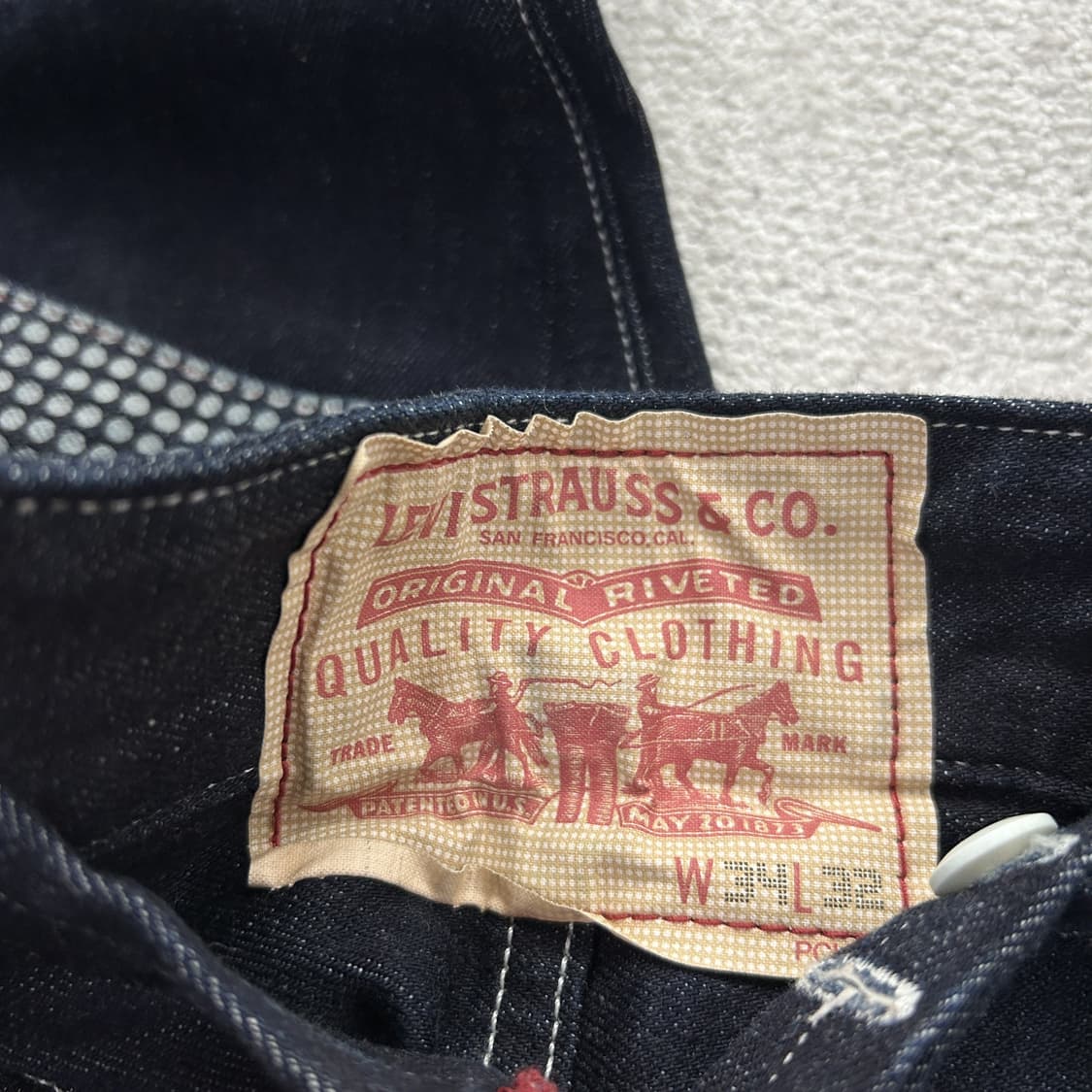 리바이스 진청 생지 대님팬츠 34 상품이미지2