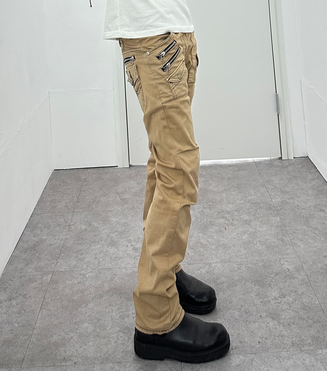LEE zipper point back detail moto pants 상품이미지1