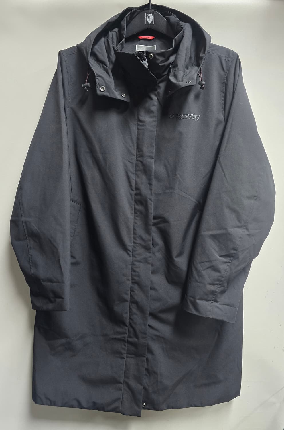 디스커버리 블랙 후드 롱 자켓 105 상품이미지1