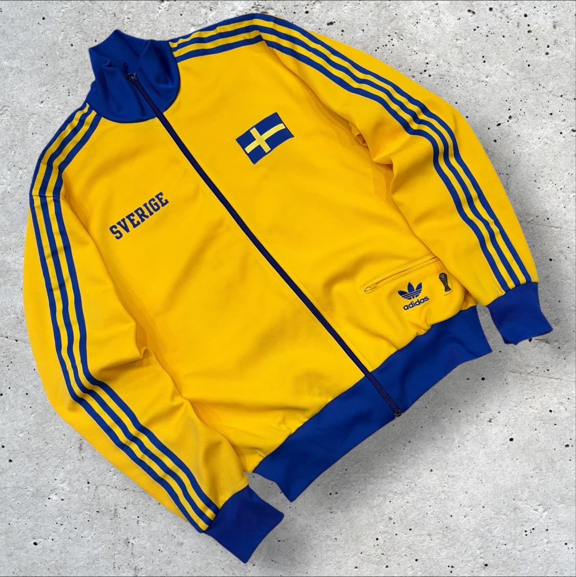 [M] 06s 아디다스 스웨덴 트랙탑 져지 노랑색 C32 상품이미지1