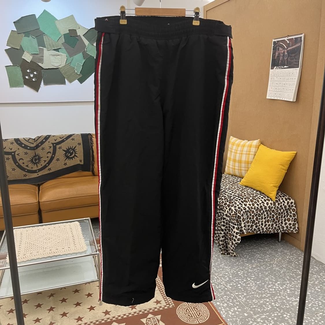 나이키 올드스쿨 베스킷볼 00's 스우시 로고 트랙팬츠 L C10087 상품이미지3