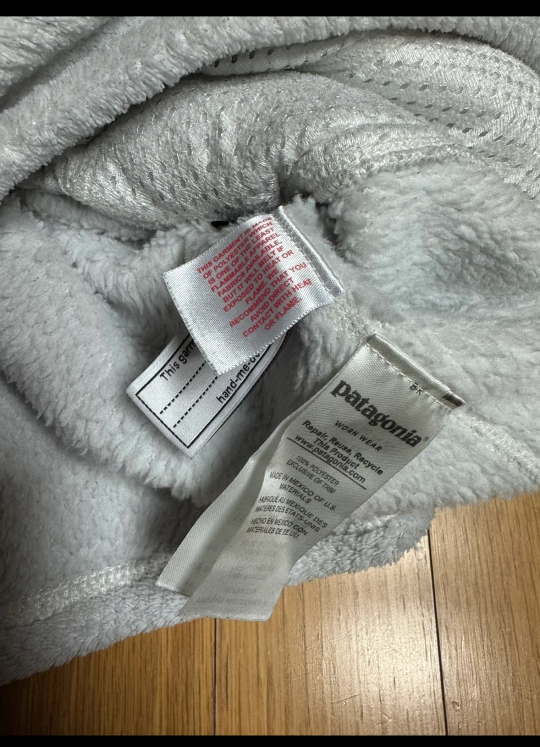 파타고니아 신칠라 풀오버 주니어 XXL 화이트 상품이미지4