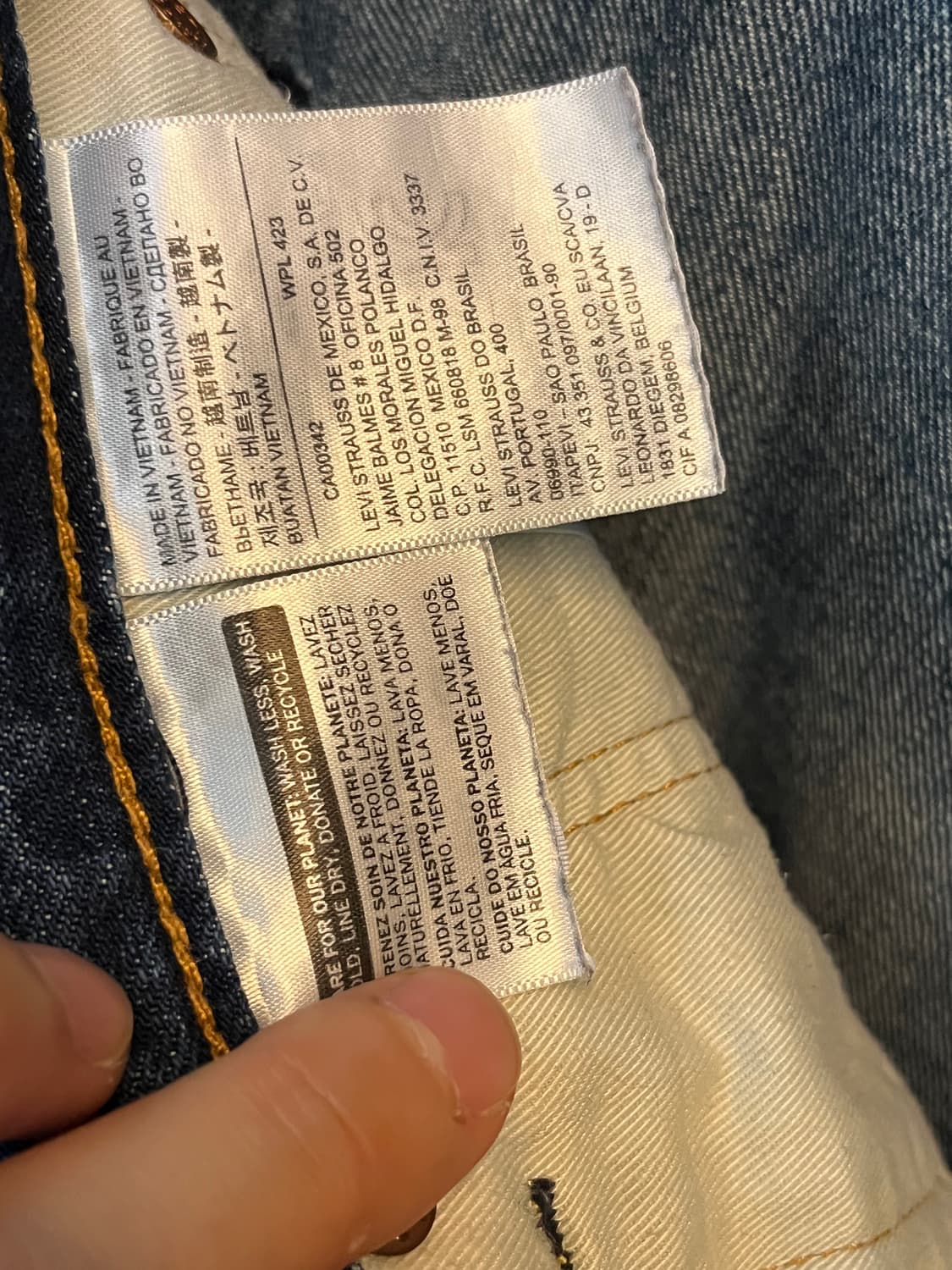 Levis 505 워싱 데님 팬츠 W32/L33 상품이미지7