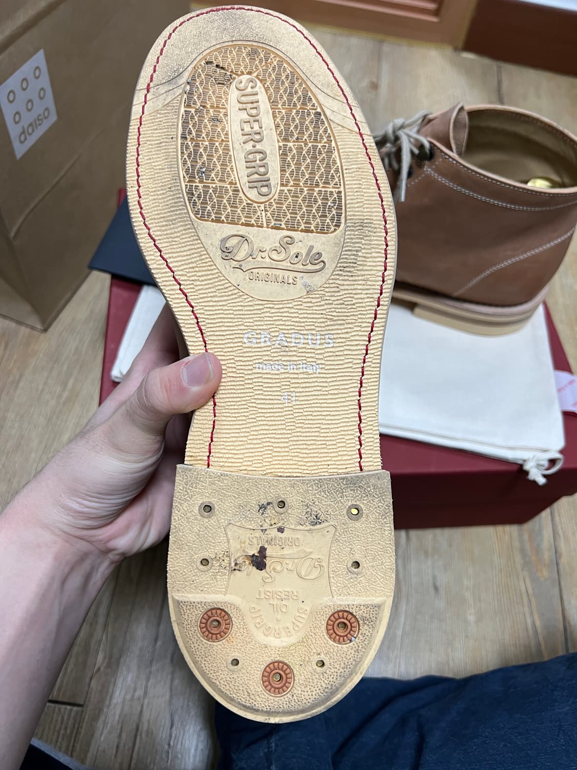 택포45) 그라더스 grds 부츠02 레더 티코어 내추럴 260 상품이미지4