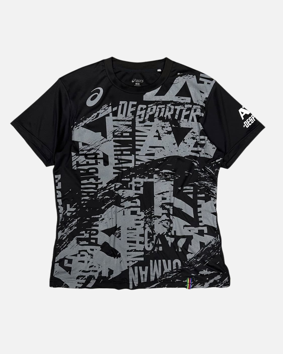 grunge printing sporty t-shirt 상품이미지1