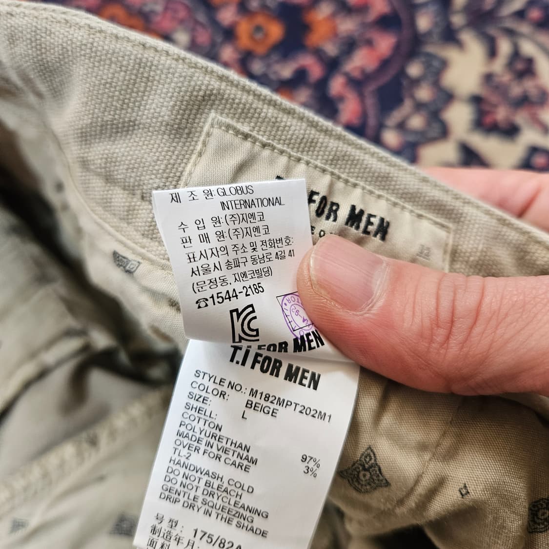 (새상품) 티아이포맨 슬림 카고 포멀 치노 팬츠
 상품이미지8