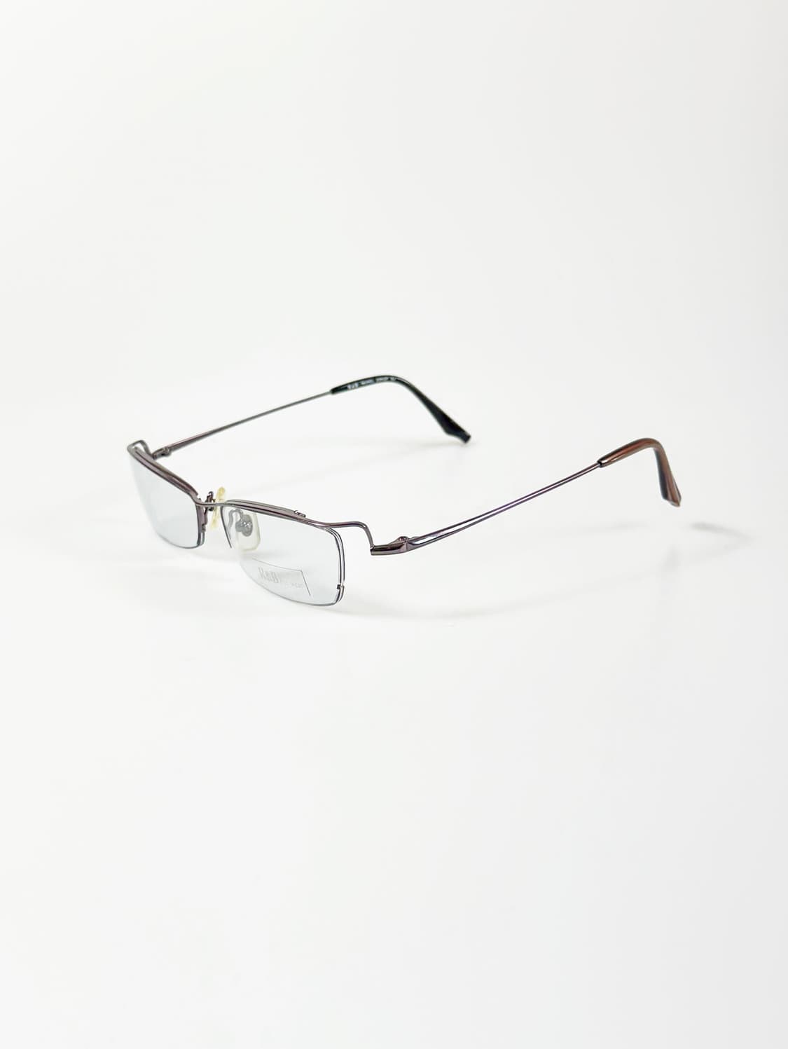 R&B EYEWEAR 반무테 스퀘어 메탈 빈티지 안경 상품이미지3