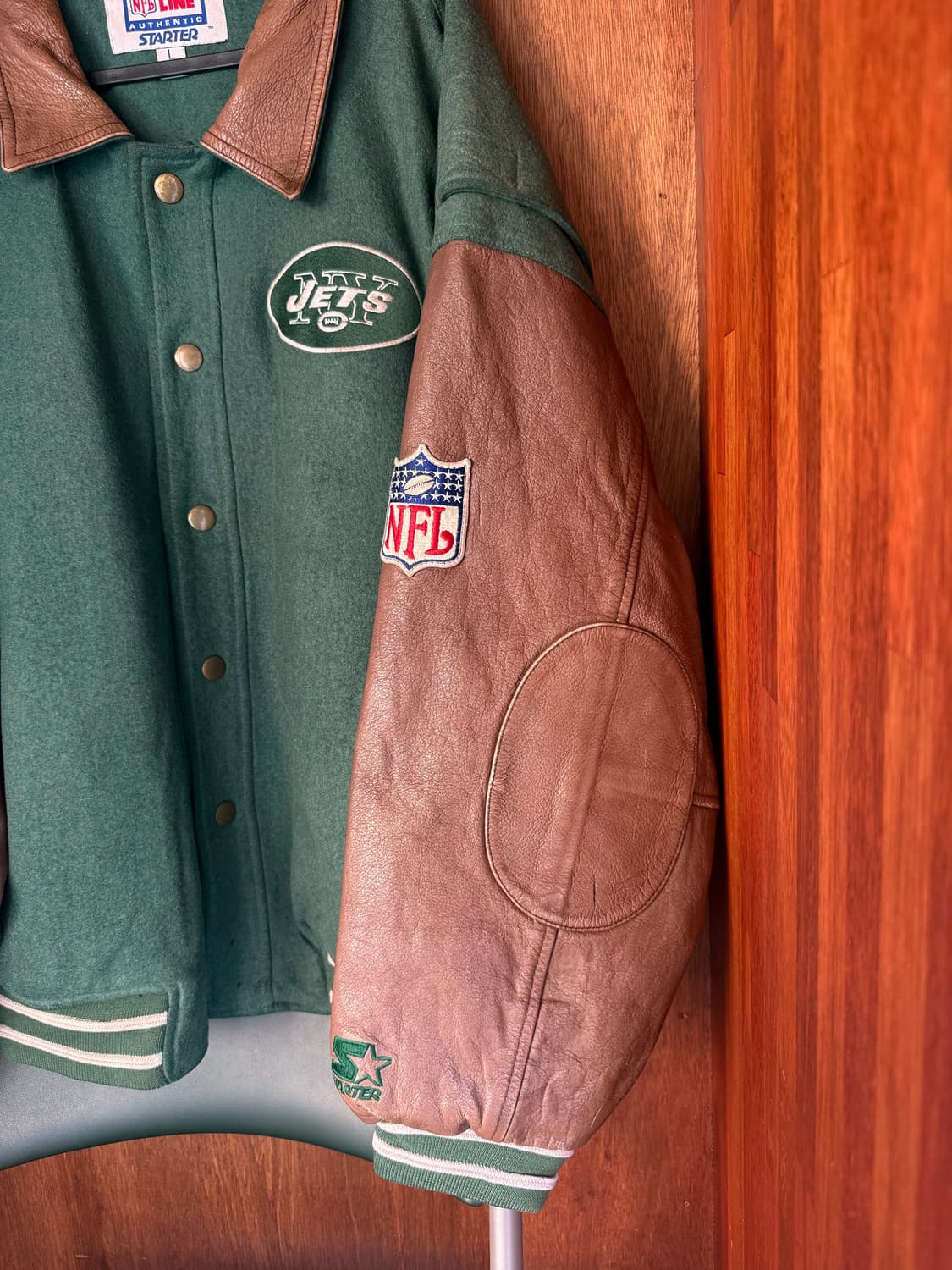 스타터 뉴욕제츠 레더자켓 NFL 상품이미지3