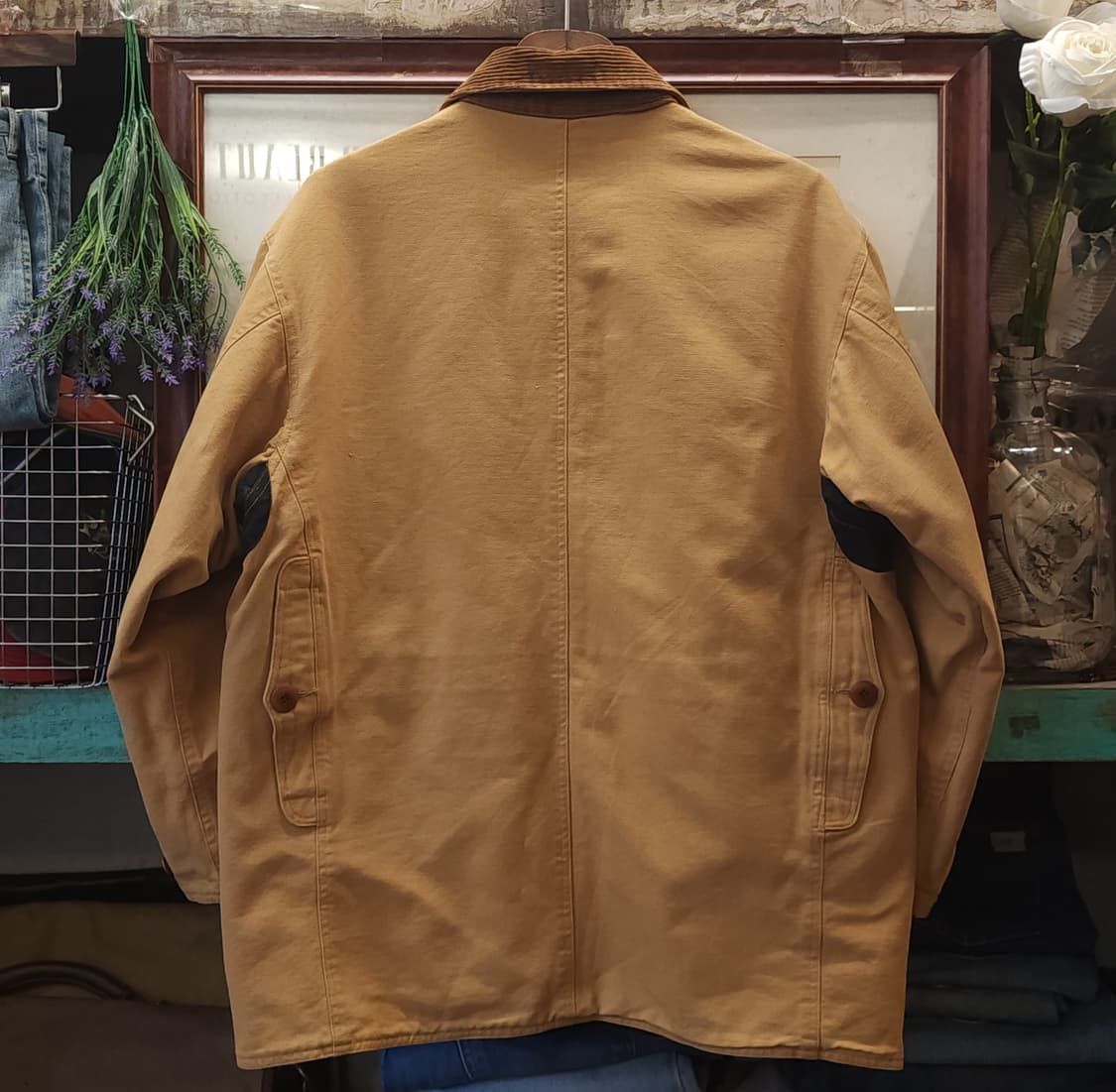 90s 폴로 컨트리 리버시블 헌팅자켓 헤비 캔버스 워크자켓 55 상품이미지4