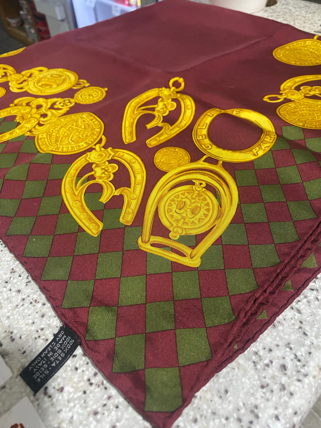 셀린느 정품 실크100 스카프 상품이미지9