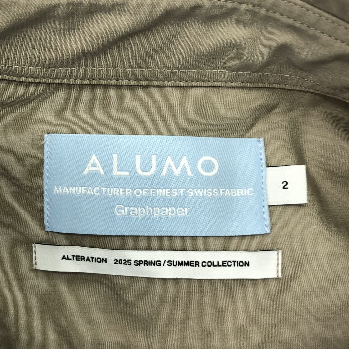 그라프페이퍼 25ss ALUMO for GP 레굴러 칼라 셔츠 상품이미지5